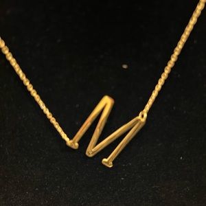 New Savvy Cie Jewels Initial Necklace Gold M On Trend! Quality